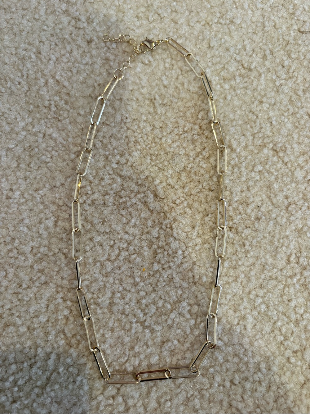 Gold Paperclip Chain Necklace - Women Jewelry